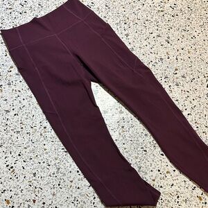 Fabletics Pureluxe Plum athletic leggings size small women’s